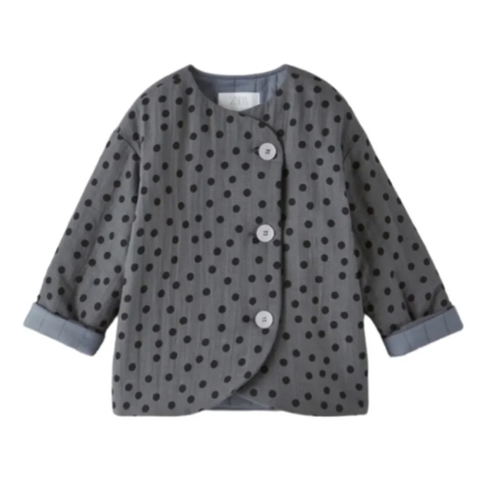 ZARA BABY GIRL QUILTED POKA DOT JACKET